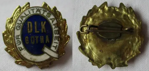 DDR Abzeichen Dienstleistungskombinat DLK Gotha Für Qualitätsarbeit (105031)