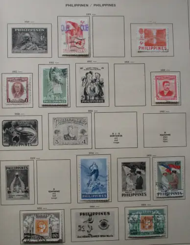 kleine Briefmarkensammlung Philippinen ab 1932 (111290)