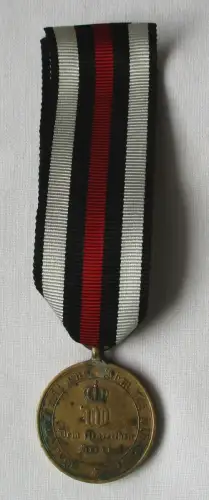 Orden Preussen Kriegsdenkmünze 1870/71 aus Messing mit Band (140962)