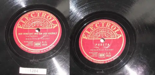 111284 Schellackplatte Elektrola "Der Wind hat mir ein Lied erzählt" R.Foort
