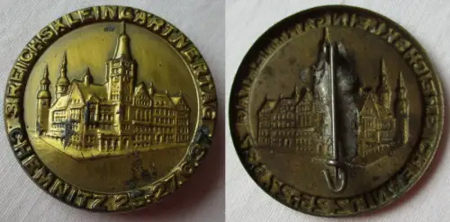 schönes Blech Abzeichen 3.Reichs Kleingärtnertag Chemnitz 1937 (143112)