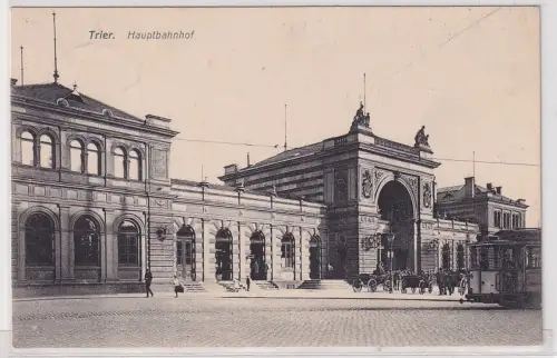 12284 Ak Trier Hauptbahnhof 1916