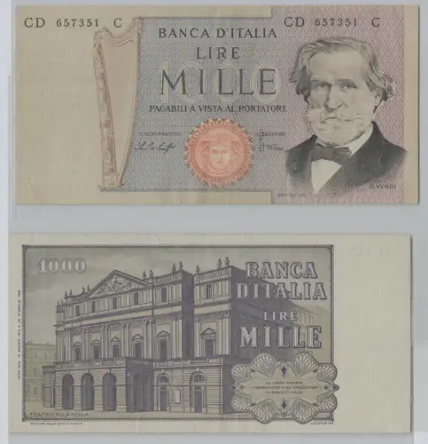 1000 Lire Banknote Italien Italia 10.05.1979 Pick 101f (153694)