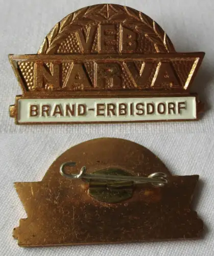 DDR Firmen Abzeichen Ehrennadel VEB NARVA in Brand-Erbisdorf (135413)