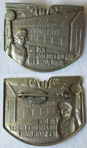 DDR Abzeichen Tag des deutschen Eisenbahners 1963 (123557)