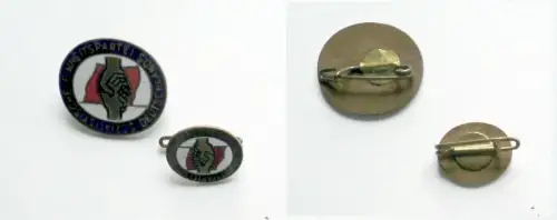 2x Parteiabzeichen SED Sozialistische Einheitspartei Deutschlands (132660)