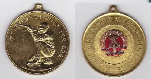 seltene DDR Medaille Deutscher Schützenverband der DDR Gold 1978 (133134)