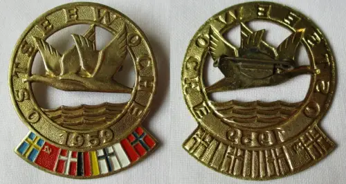 DDR Blech Abzeichen Ostseewoche 1959 (142022)