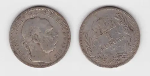 1 Krone Silber Münze Ungarn 1894 (119338)