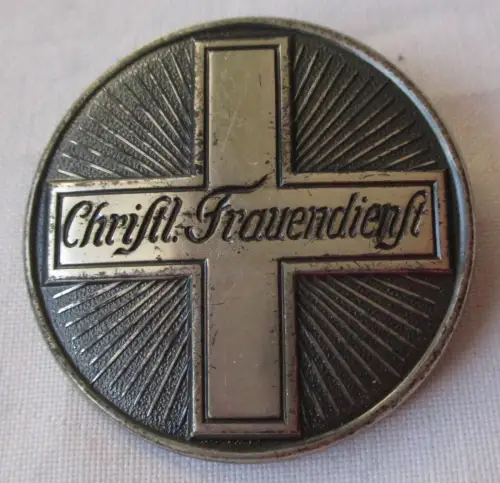 seltene Brosche christlicher Frauendienst 800er Silber Hüsken 5611 b (117515)