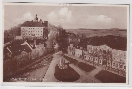 905517 AK Frauenstein im Erzgebirge - Luftaufnahme 1929 Bahnpost