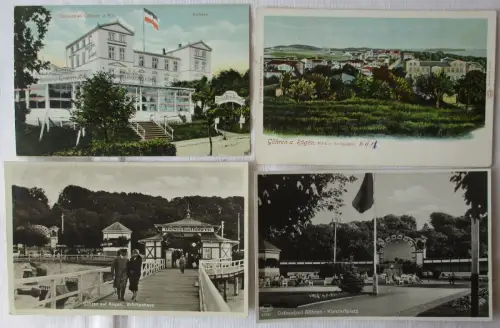 09121 4 AK Ostseebad Göhren - Kur- und Brückenhaus, Konzertplatz, Nordpehrd