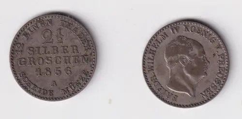 2 1/2 Silbergroschen Preussen Friedrich Wilhelm IV 1856 A ss (104542)