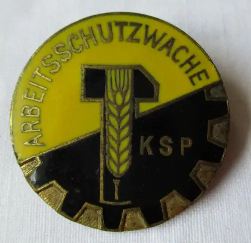 seltenes DDR Abzeichen Arbeitsschutzwache KSP Produktionsgenossenschaft (133458)