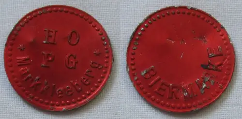 seltene DDR Biermarke HO Parkgaststätte Markleeberg um 1960 (143537)
