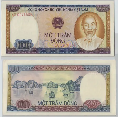 100 Dong Banknote Vietnam 1980 (1981) Pick 88 UNC (135910)