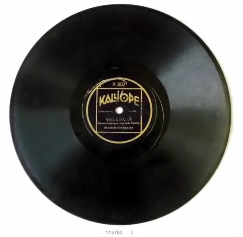 115753 Schellackplatte Kalliope "Fleurs d´Amour" Foxtrot