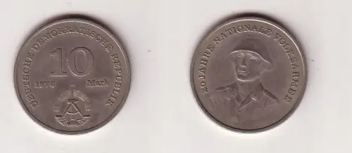 DDR Gedenk Münze 10 Mark 20 Jahre Nationale Volksarmee NVA 1976 (112726)