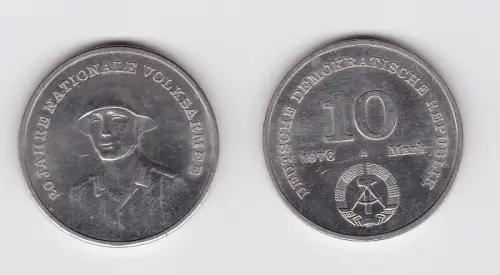 DDR Gedenk Münze 10 Mark 20 Jahre Nationale Volksarmee NVA 1976 (121440)