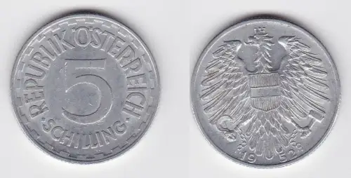 5 Schilling Aluminium Münze Österreich 1952 (116488)