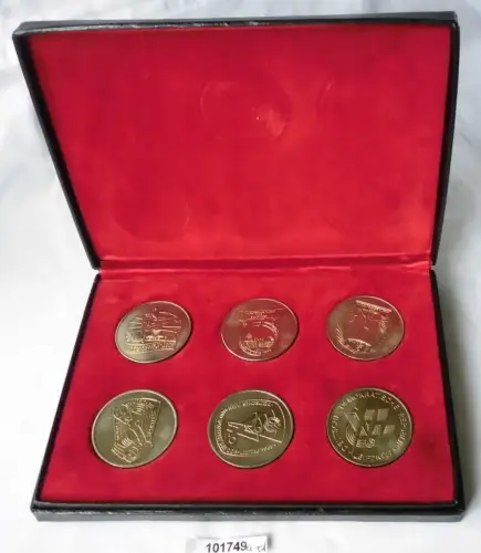 Etui mit 6 Medaillen Deutscher Turn- und Sportbund der DDR (101749)