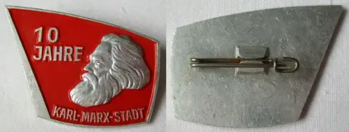 DDR Abzeichen 10 Jahre Karl-Marx-Stadt 1953 - 1963 (142606)