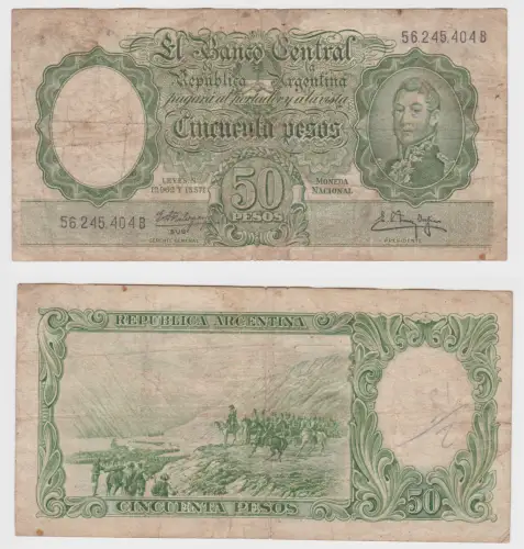 50 Pesos Banknote Argentinien Argentina Pick 271 (153960)
