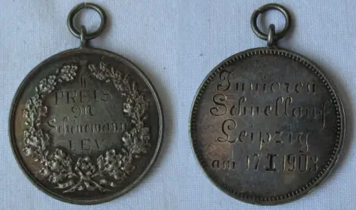 Silber Medaille II.Preis Junioren Schnelllauf Leipzig 17.1.1903 (100246)