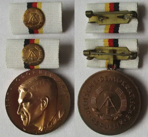 DDR Orden Dr. Theodor Neubauer Medaille in Bronze im Etui Bartel 178g (111506)