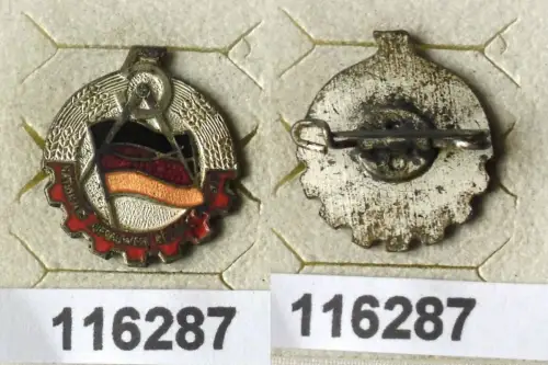 emailliertes DDR Aufbaunadel Bezirk Cottbus Silber (116287)