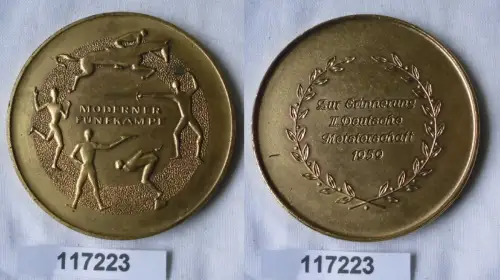 seltene DDR Medaille Deutsche Meisterschaften Moderner Fünfkampf 1959 (117223)