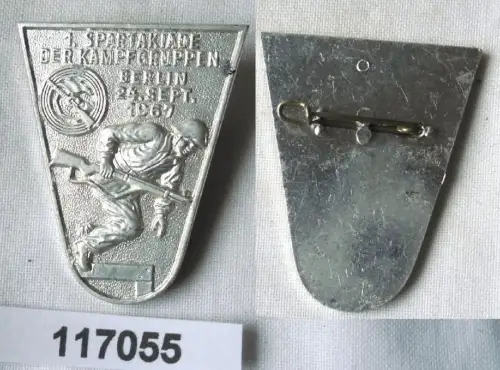 DDR Abzeichen 1.Kampfgruppenspartakiade Berlin 1967 (117055)