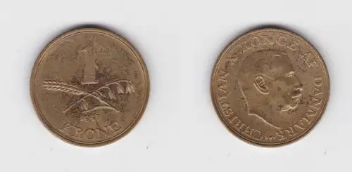 1 Krone Messing Münze Dänemark 1943 (134572)