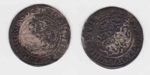 1 Groschen Silber Münze Sachsen 1625 HI ss (141840)