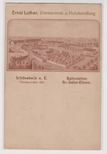 900294 Ak Schönebeck a.E. Bahnstation Groß-Salze-Elmen um 1910