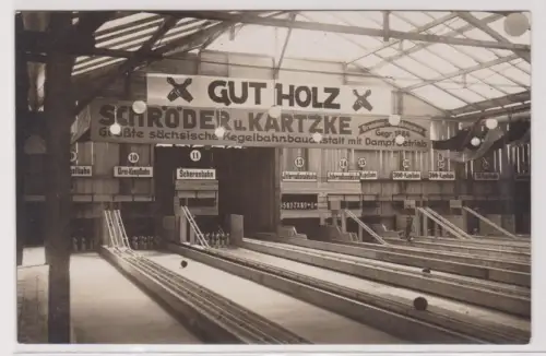 900954 Foto Ak 21.sächsisches Bundeskegeln in Meerane 1931