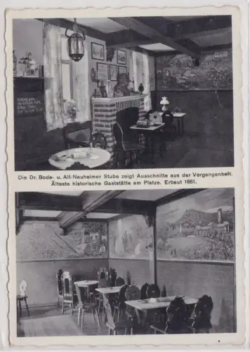 89555 Ak Bad Nauheim Gasthaus zur Krone Burgstraße 9, um 1935