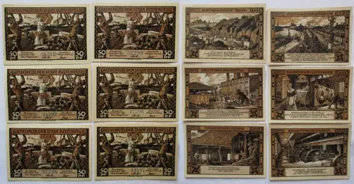 6 Banknoten Notgeld Stadt Bitterfeld 1.Dezember 1921 (105914)