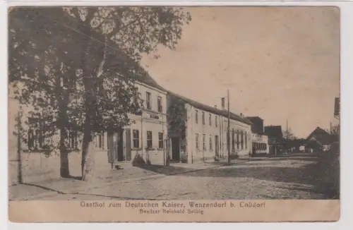 900188 Ak Wenzendorf bei Coßdorf Gasthof zum deutschen Kaiser 1923