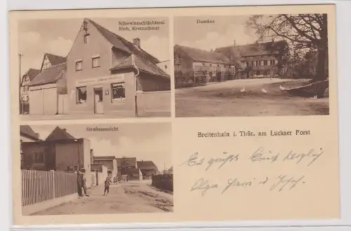 901069 Mehrbild Ak Breitenhain in Thür. am Luckaer Forst Schweineschlächterei 