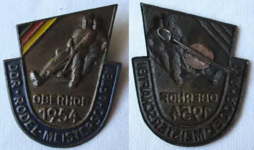 DDR Abzeichen Rodel-Meisterschaft Oberhof 1954 (144124)