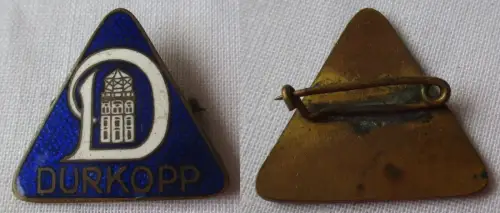 emailliertes Firmenabzeichen Dürkopp Adler Industrienähmaschinen um 1930(114656)