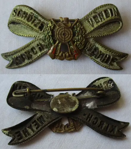 rares Blech Abzeichen Schützenverein Kirchweye um 1910 (130155)