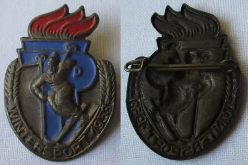 seltenes DDR Abzeichen Jung Pioniere Massensport Wintersport 1953 (161769)
