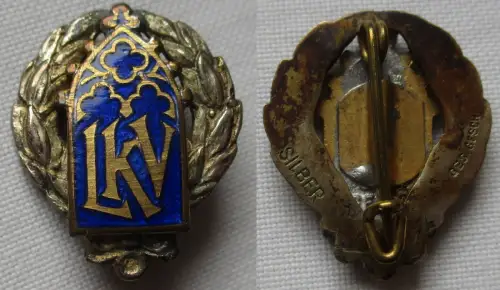 seltenes kirchliches Abzeichen LKV 800er Silber (161599)