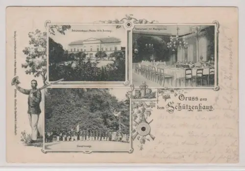 900062 Mehrbild Ak Gruß aus dem Schützenhaus Kölleda 1900