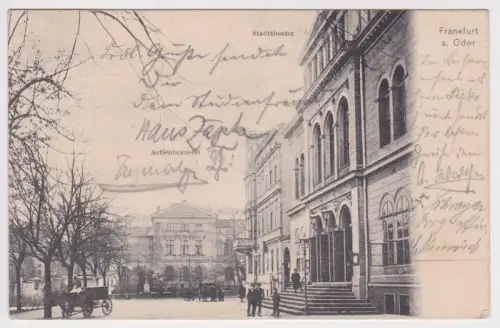 97044 Ak Frankfurt Oder Stadttheater und Aktienbrauerei 1905