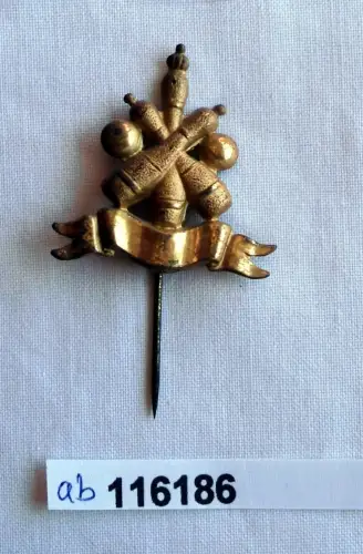 altes Blech Sport Abzeichen Kegeln um 1920 (116186)