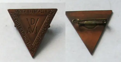 Abzeichen 53. Deutscher Architekten & Ingenieur Tag Ludwigshafen 1928 (132905)