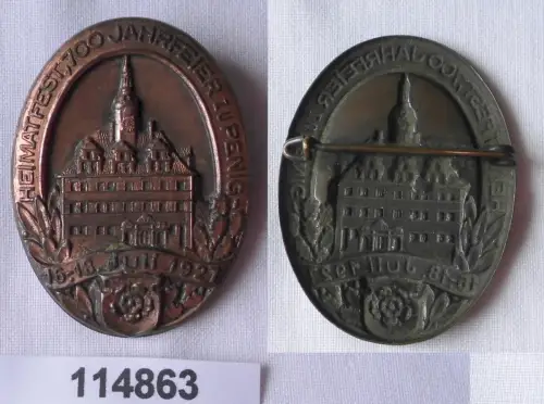 altes Blech Abzeichen Heimatfest 700Jahrfeier zu Penig 16.-18.07. 1927 (114863)